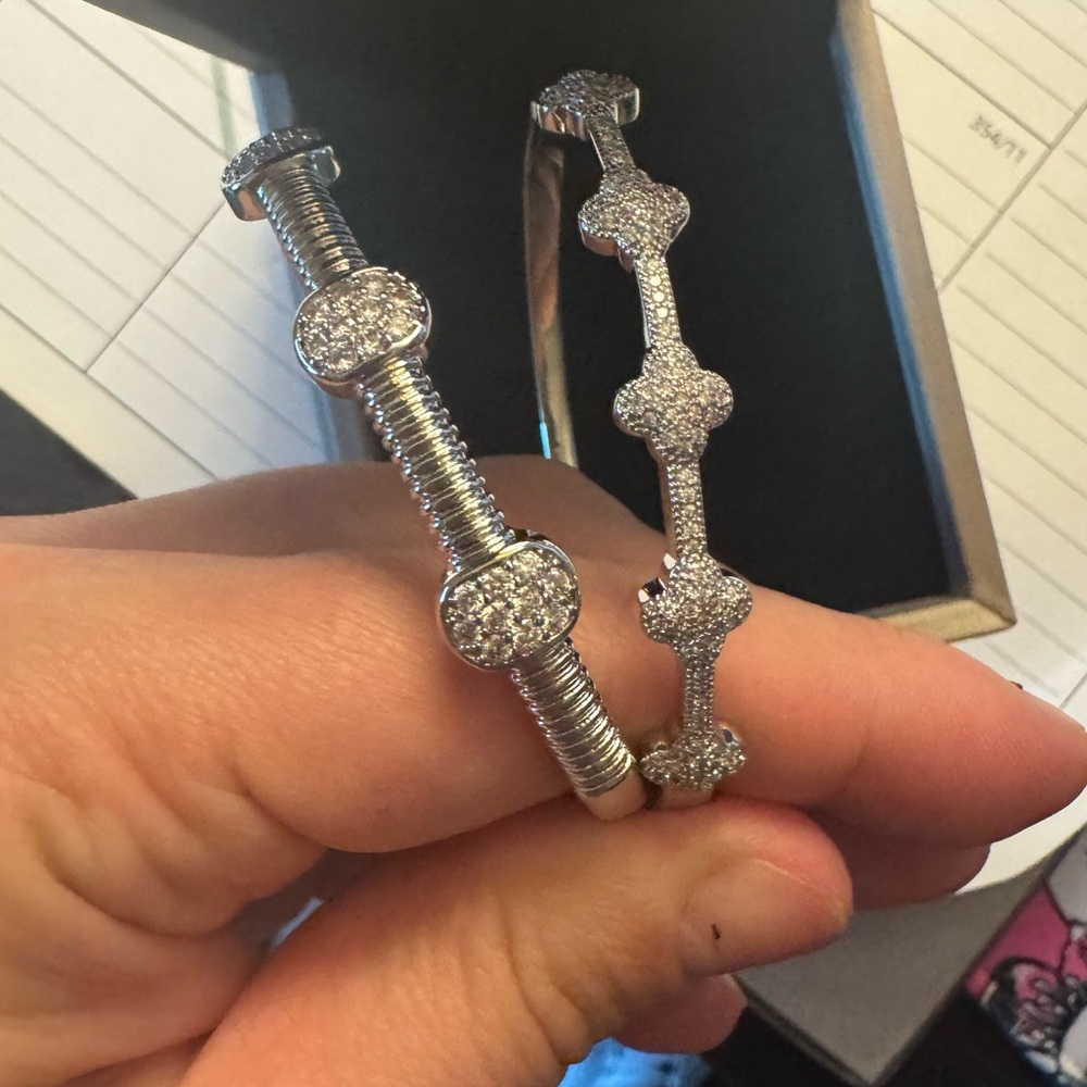 Elegant Silver Women's Bracelets